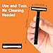 CXYARY 550 Pcs Twin Blade Disposable Razors With Clear Safety Cap, Shaving Razors Bulk for Men &Women, Stainless Steel Blade, Multipurpose Portable Shave Razor for Bathing Hotel Travel, Black