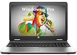 HP ProBook 650 G2 - Portátil empresarial de 15,6 Pulgadas, Intel Core i5-6200U, 8 GB DDR4 RAM, 256 GB SSD, cámara Web,...