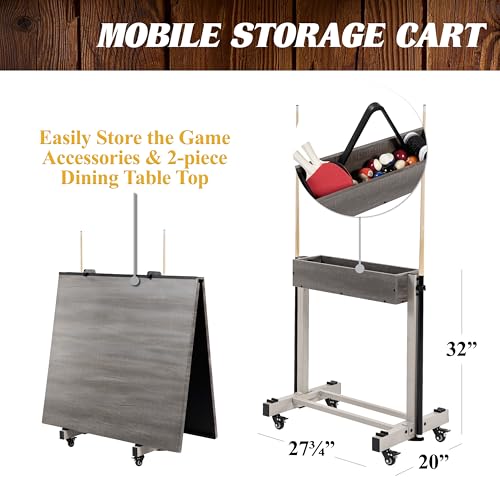 image for Barrington Billiards Prescott 7' Pool Table, 3-in-1 Dining Top & Table