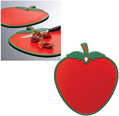 Fruit Chopping Board -Hygienic Cutting Board, Chopping Mat, Food Preparation Mat, Easy Prep & Serve 31cm x 27cm (Strawberry Board)