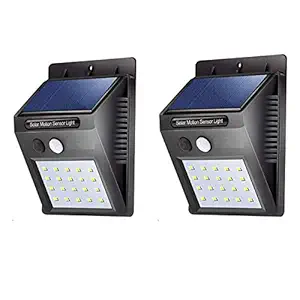 ASGTRADE Solar Sensor Motion Wall Mounted LED Light for Garden, Park, Balcony, Outdoor Living.(Plastic)