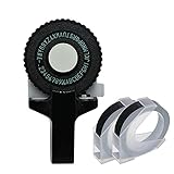 Embossing Label Maker, Mini Label Printer Manual Label Writer with 2 Tapes for Home DIY Crafting...