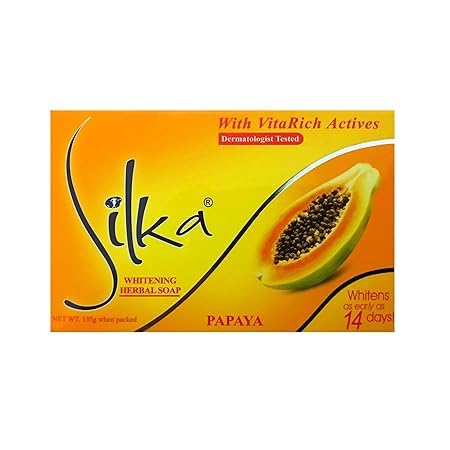 SILKA WHITENING HERBAL PAPAYA SOAP 135 GM