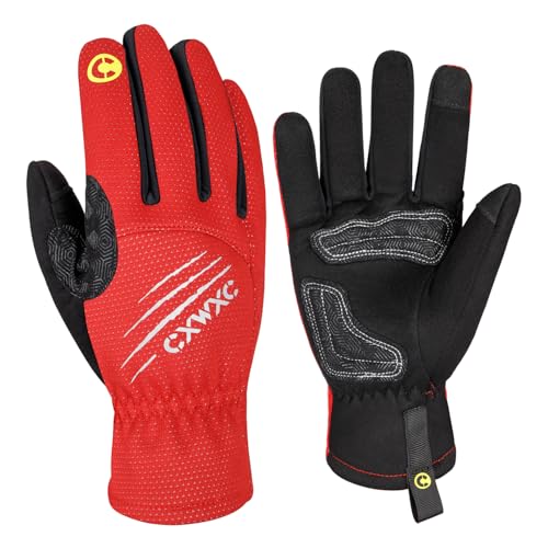 CXWXC Guantes de Ciclismo Pantalla Táctil Rojo XX-Large