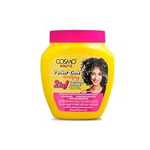 Cosmo Bounz Hair Care Perfect Curls Fortifying 2 In 1 Conditioning Treatment 1000ml Yellow, Hair Treatment Cream, Strengths, Repairs, Nourishes, Enhances Curl Elasticity, With Amino Acids & Keratin
