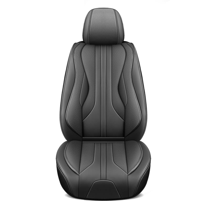 Fundas para Asientos de Coche para Mercedes-Benz EQE SUV 2022–2026, Juego Completo de Fundas para Asientos, Fundas de Cuero para Asientos,Black