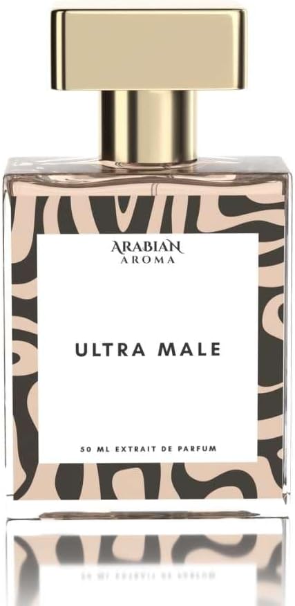 Arabian Aroma Ultra Male Perfume For Men, Amber Fougere with Strong And Long Lasting Fragrance For Men, Extrait De Perfume.