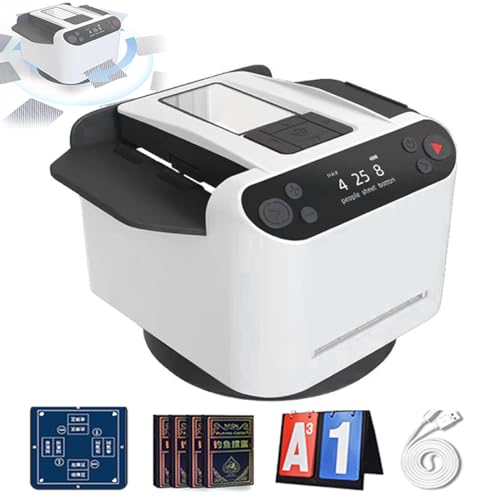 Automatic Card Dealer, 2-in-1 Shuffler, 5200mah Rechargeable