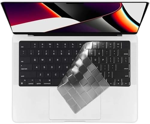 EooCoo Keyboard Cover Protector Skin for 2026 2025-2021 M5 M4 M3 M2 M1 MacBook Air 13.6/15 A3240 A2681 A3113 A3241 A3114 A2941,Pro 14/16 A3434 A3112 A3185 A3401 A2918 A2442 A2485 Ultra Thin-TPU Tinted