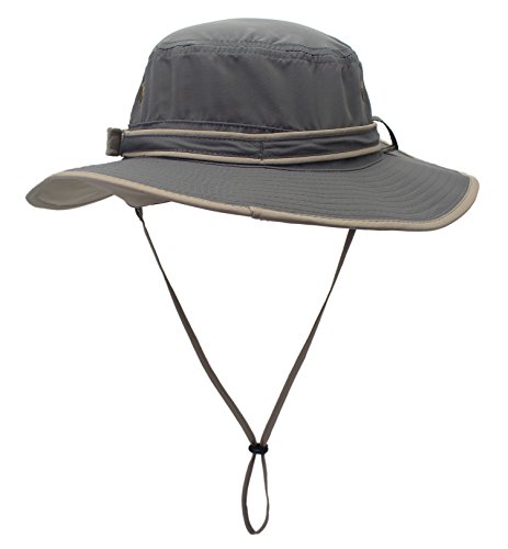 Image of Home Prefer UPF50 Mens Sun Hat with Neck Flap Quick Dry UV Protection Cap Womens Wide Brim Fishing Hat Neck Flap Beach Garden