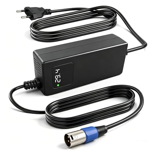 Cargador de batería universal 29,4 V 4 A conector XLR de 3 pines, ideal dispositivos movilidad personal Monitoreo Voltaje Tiempo real Carga optimizada compatibilidad amplia uso versátil