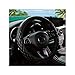 Couslcd Capa de volante de carro, 36,8-38 cm de couro, antiderrapante, design confortável, acessórios universais de volantes automotivos para carros, caminhões, SUV (preto)