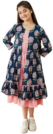 Pspeaches girls Dress With Shrug