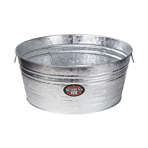 Behrens Tub 14 Gal Round Galvanized