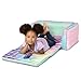 Gabby's Dollhouse 2-in-1 Inflatable Sofa Bed, Kids Sofa Couch Fold Out, Foldable Chair Lounger for Toddlers and Kids