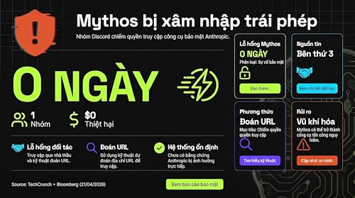 Nh&oacute;m người d&ugrave;ng truy cập tr&aacute;i ph&eacute;p v&agrave;o c&ocirc;ng cụ an ninh mạng Mythos của Anthropic