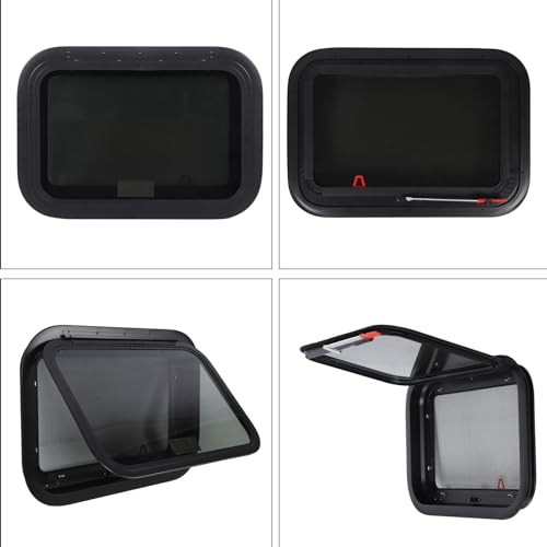 RV Exit Window, 22.4x15.2 Inch RV Emergency Window Push Out Window with Mesh Screen and Trim Ring for 1.6-2in Thickness Wall, RV Window Replacement for Camper, Motorhome by banapoy - Image 9