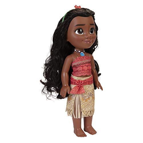 Disney Princesas Amiga Vaiana Grande para Niñas – Muñeca de 38 cm de Altura Que Incluye Vestido, Zapatos y Tiara Extraíbles – Muñeca con Preciosos Detalles para niñas con 3 años +