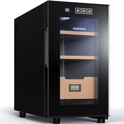 NEEDONE 150 Count Cabinet with Cooling Electric Temperature Control System, Made with Spanish Cedar...