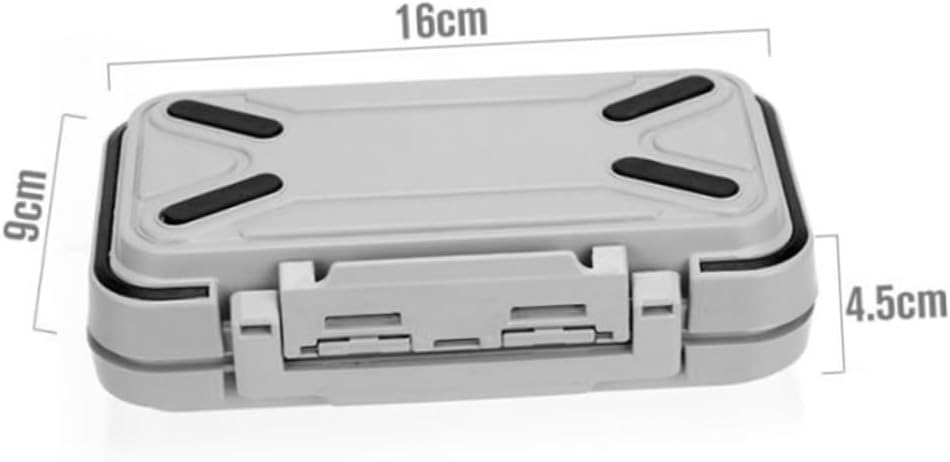 Mikinona Plastic Fishing Gear Storage Box Lure Tray Compact and Portable Bait Sorting Box Tackle Case for Outdoor