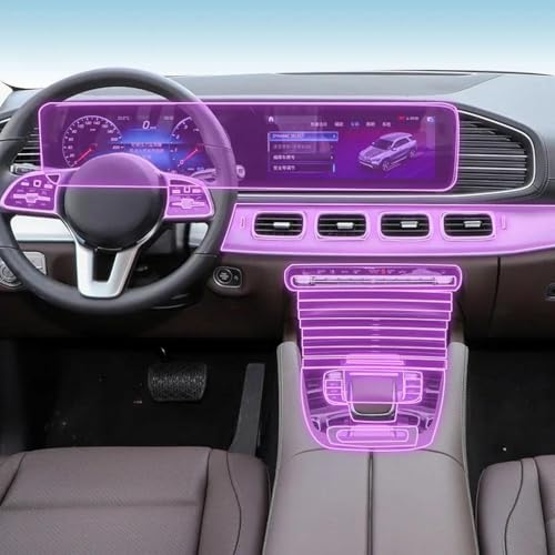 Film TPU haut de gamme pour console centrale Mercedes W167 GLE 2020-2024