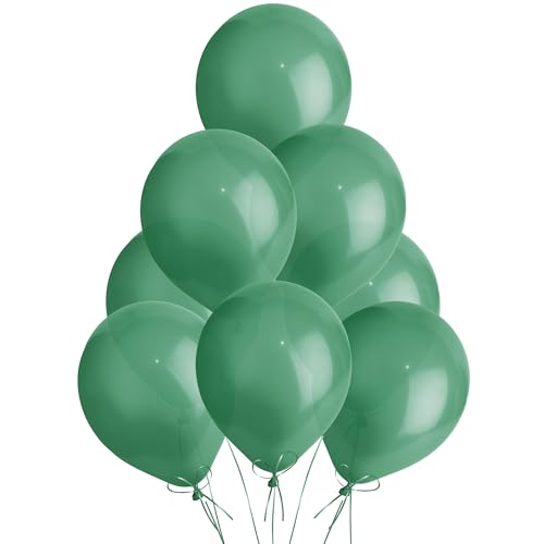 Metallic Green Balloons 25 Pack Large 12 Inch Thick Latex Biodegradable Helium Party Balloons for Birthday Wedding Baby Shower Valentines Day Events Decoration for Balloon Arch Garland