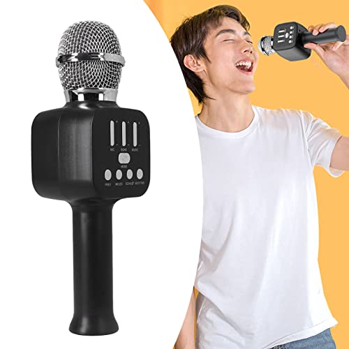 Microfone de karaokê, Máquina de Alto-falante de Microfone de karaokê KTV Portátil para Meninas, Men