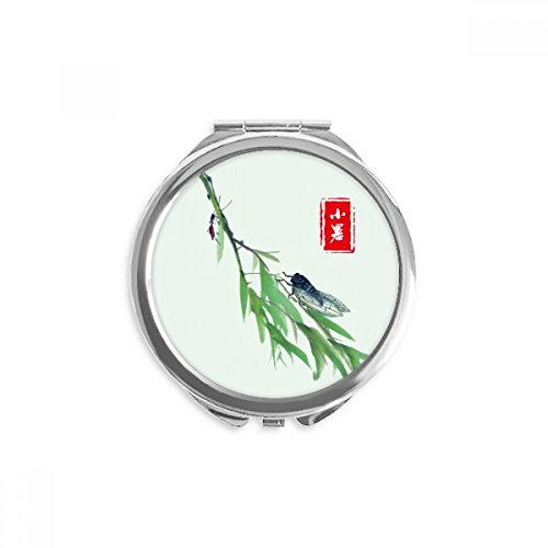 Miroir rond de poche portable DIYthinker maquillage de la main