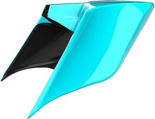 Miniatura 236 de Advanblack Barracuda - Cubiertas laterales estiradas plateadas (brillantes), paneles extendidos para Harley Touring Street Glide Road Glide Electra