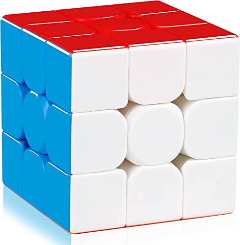 Image of Magic Cube - Smoothly Stickerless High Speed 3x3x3 for Kids, Speedy Stress Buster Brainstorming Puzzle Game, Mind Games for 14 Years and Up, Multi