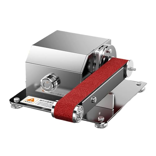 Fenteer Mini levigatrice a nastro, affilatrice per coltelli, levigatrice da banco elettrica per lavorare