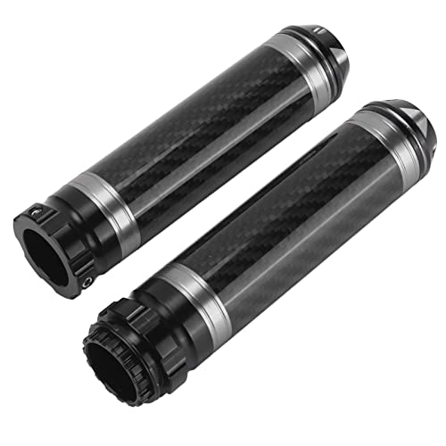 Poignées de guidon de moto en fibre de carbone design anticorrosion et étanche de 22mm