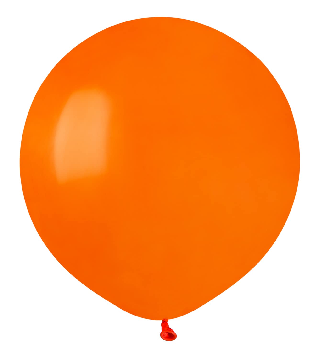 Pack 25 balloons in natural latex Premium Quality G150 (Ø 48cm / 19"), orange — image 1