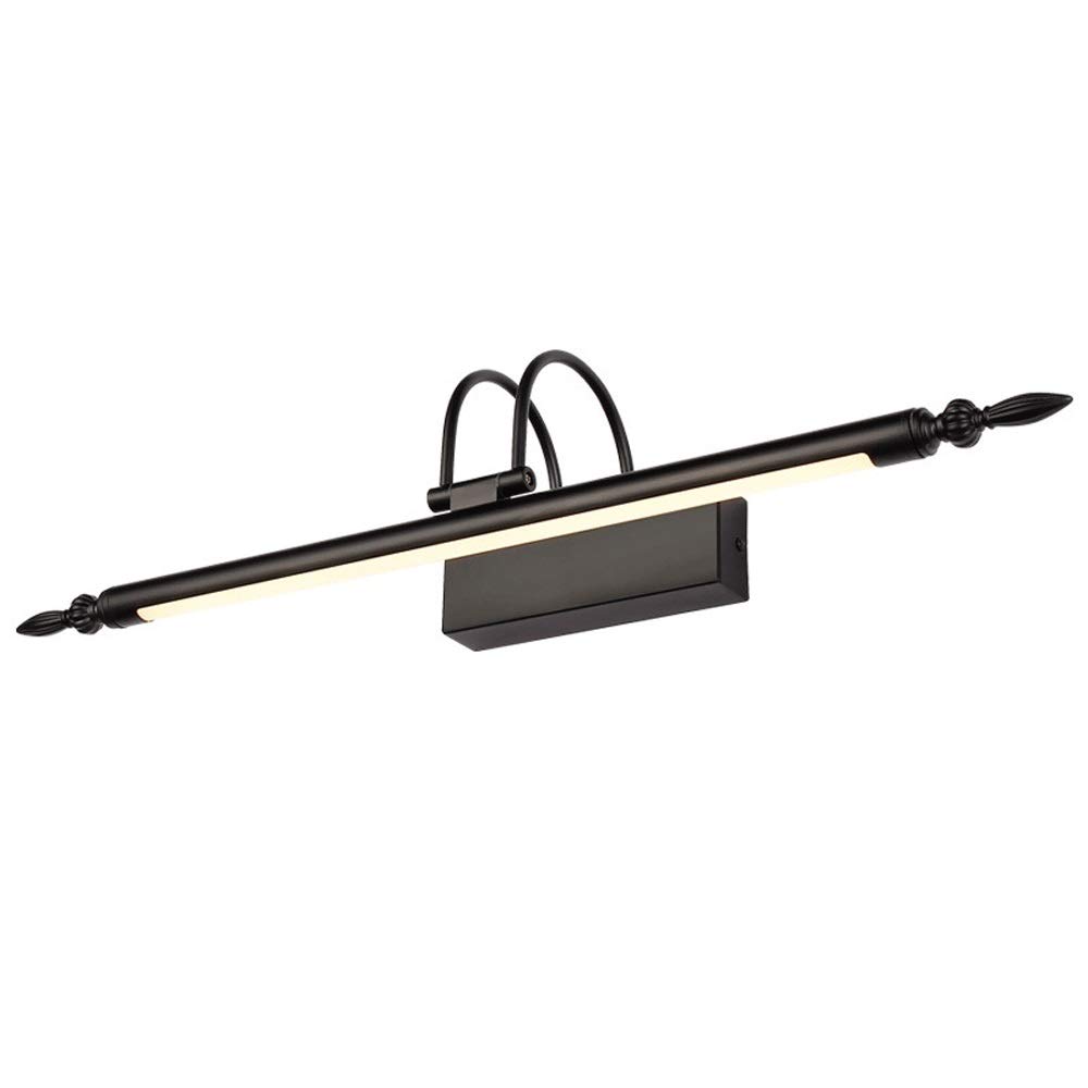 Luz para espejo baño, luz frontal espejo LED 9w, lámparas espejo giratorias 180 grados, luces para gabinete con espejo, lámpara maquillaje, montaje en superficie, blanco cálido 3000k
