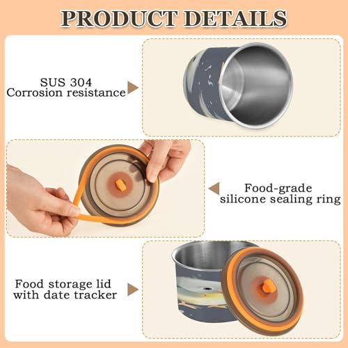 Contenedor hermético para café de acero inoxidable 500ml miniatura 5