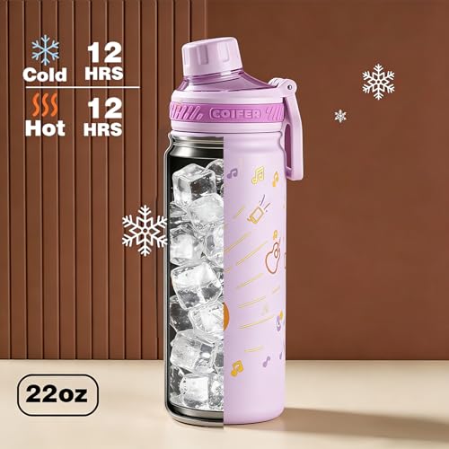 Coifer 22 oz Insulated Water Bottle with Handle - image 4