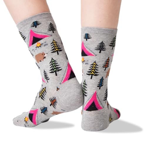 Image of Hot Sox Women's Fun Nature & Outdoors Crew Socks