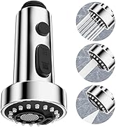 Cabezal Rociador Extraíble Para Grifo Con 3 Funciones, Repuesto De Cabezal De Grifo Con 9 Adaptadores Compatibles Con Cabezal De Grifo Moen Delta