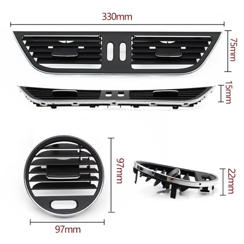 Rejilla de ventilación para salpicadero de Benz CLS W219 panel central 07-09 5