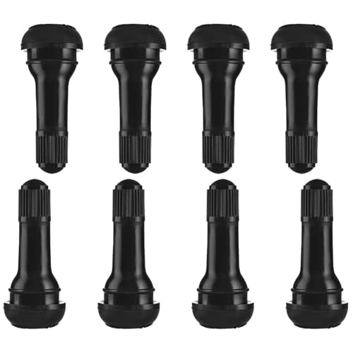 ZIMISI 8PCS TR413 Tubeless Tire Valve Stems Universal Rubber Snap-in Tire Valve Stem Replacement Standard Vehicle Tires Valves Accessories for Tubeless 0.453 inches 11.5mm Rim Holes (TR413)