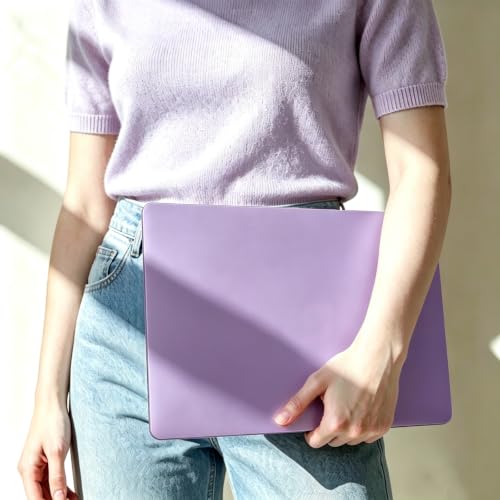 Funda MacBook Pro 15 2016-2019 A1707 A1990 morada mate con protector 7