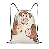 Photo Gallery cute brown cows beige borsa coulisse stringa borsa con cordoncino pieghevole borse per vacanze scuola campeggio 36x42cm Photo Gallery cute brown cows beige borsa coulisse stringa borsa con cordoncino pieghevole borse per vacanze scuola campeggio 36x42cm