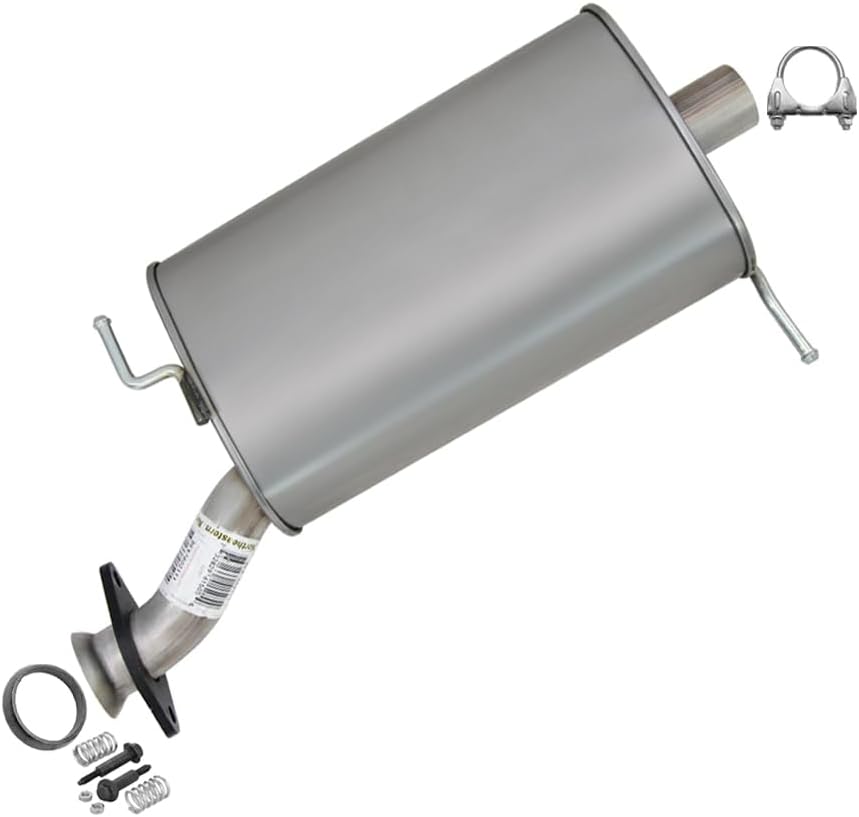 Northeastern Exhaust | Stainless Steel Exhaust Muffler Compatible for Ford Explorer 2006-2010 | Mercury Mountaineer 2006-2010 4.6L | Free Clamp, Gasket, & Spring Bolt Kit Included