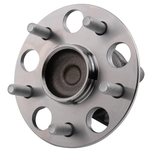 Image of TRQ Rear Driver and Passenger Side Wheel Bearing & Hub Assembly Set 2 Piece for 2019-2023 Toyota RAV4 FWD Japan Built Models 1st VIN Digit J 2020-2023 Camry FWD
