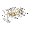 LAGRANGE Appareil à raclette 8 personnes, Poêlons céramique (formule sans PFAS), 1000 W, Plateaux verre, plateau supérieur démontable, Repose poêlons intégré, Design épuré, Bouton marche/arrêt, 079822