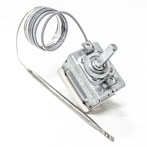 JPshop   Termostato eléctrico regulable temperaturas horno 2 contactos compatible con Ariston   Indesit