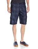 Burnside Men's Haze Printed Microfiber Cargo Short, Black, 34