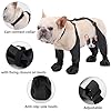 Waterproof Dog Boots Anti-Slip Dog Shoes with Rugged Rubber Sole, Pet Paw Protector for Small Medium Dogs, Dirty-Proof & Anti-Fall Dog Outdoor Walking Running Hiking Booties with Auxiliary Strap