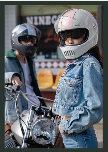 Casques de moto rétro et cyclomoteur homologués DOT ECE taille 54-61cm