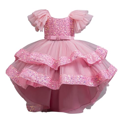 Vestido festivo de niña con falda de gala y tren desmontable exclusivo